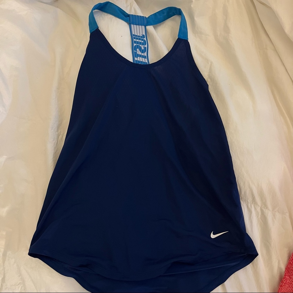 Nike Pro Womens Blue Workout Tank